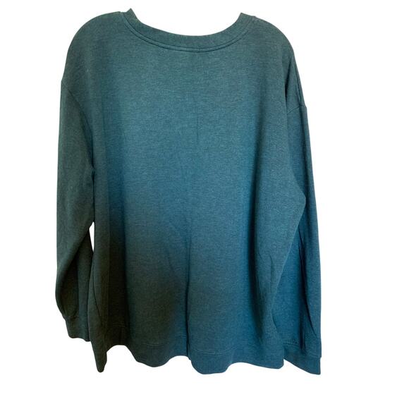 Orvis crew neck long sleeve pullover green men xl sweater - Picture 2 of 2